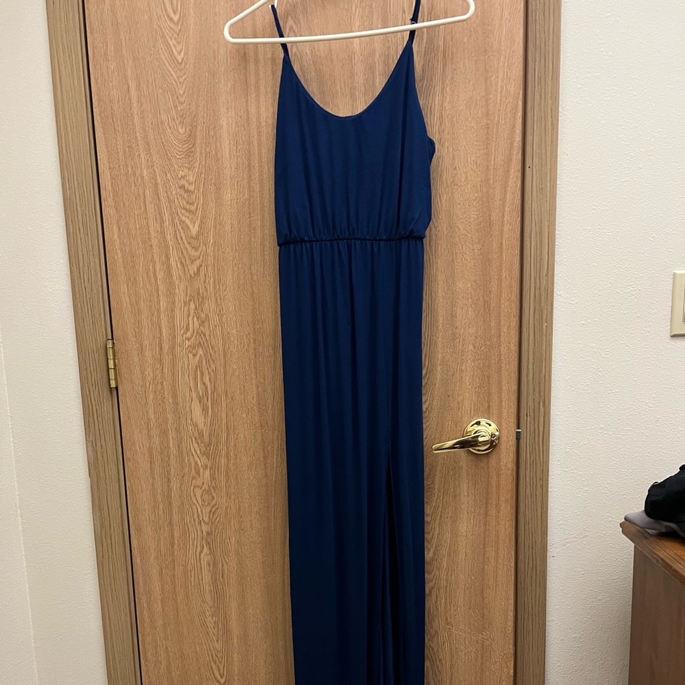 Lulus brand maxi dress with front slit